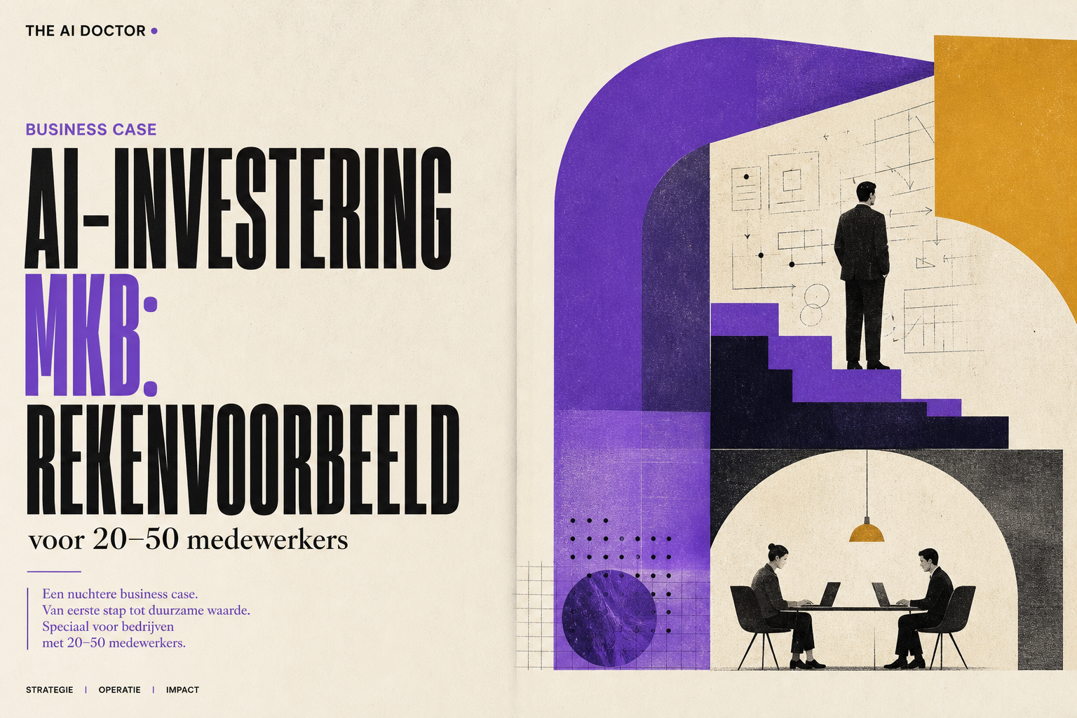 Business case AI-investering MKB: rekenvoorbeeld voor 20-50 medewerkers